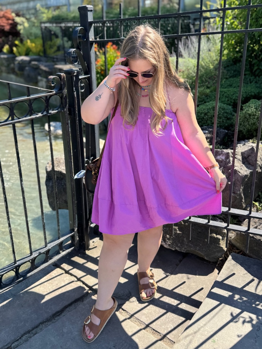 Free People Struttin’ Mini Dress in Radiant Orchid
